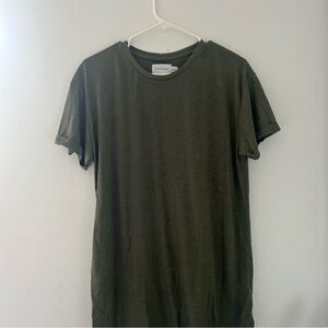 Topman Women’s Olive Green T-Shirt Dress